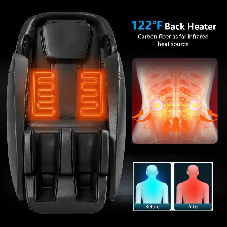 Relaxation 09 - Electric Zero Gravity Heated Massage Chair with SL Track - The Vitality Estate
