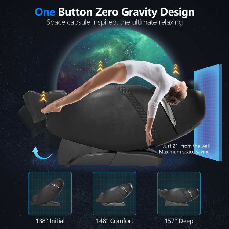 Relaxation 09 - Electric Zero Gravity Heated Massage Chair with SL Track - The Vitality Estate