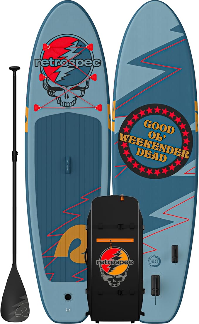 Retrospec Weekender Inflatable Stand Up Paddle Board Includes Paddle, Pump, and Accessories 10’6” Lightweight iSUP, Puncture Resistant Inflatable Paddle Board for Adults - The Vitality Estate