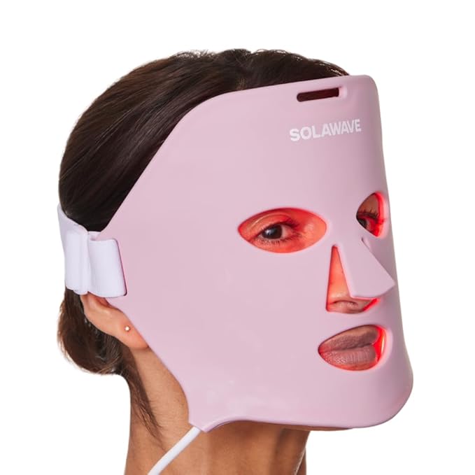 Solawave Red Light Therapy Mask for Face | Red & Near-Infrared Led Light Device | Reduces Appearance of Fine Lines & Wrinkles | Improves Firmness, Elasticity, & Texture | 10-Min Anti-Aging Treatment - The Vitality Estate