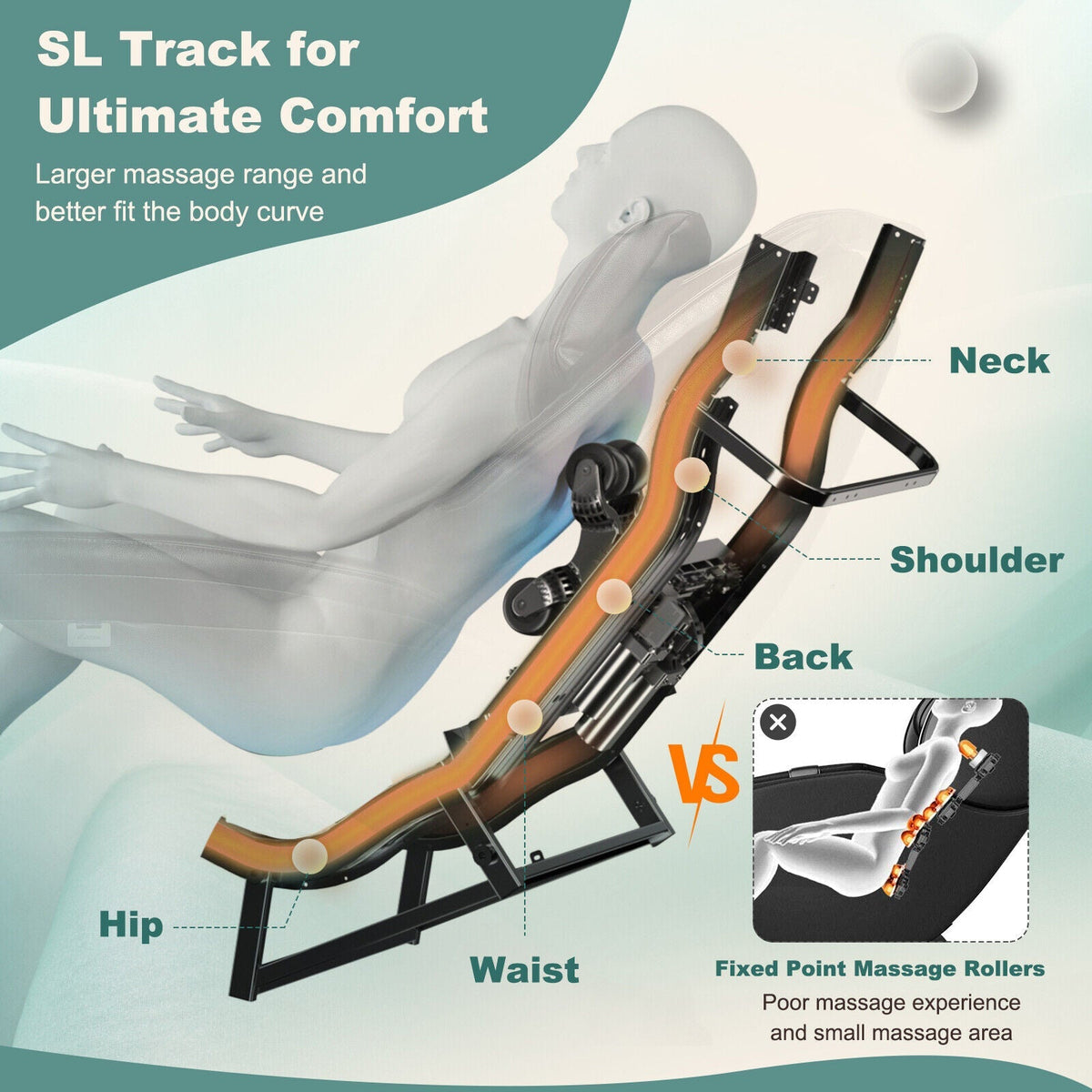 Soothe 26 - Full Body Zero Gravity Massage Chair with Pillow - The Vitality Estate