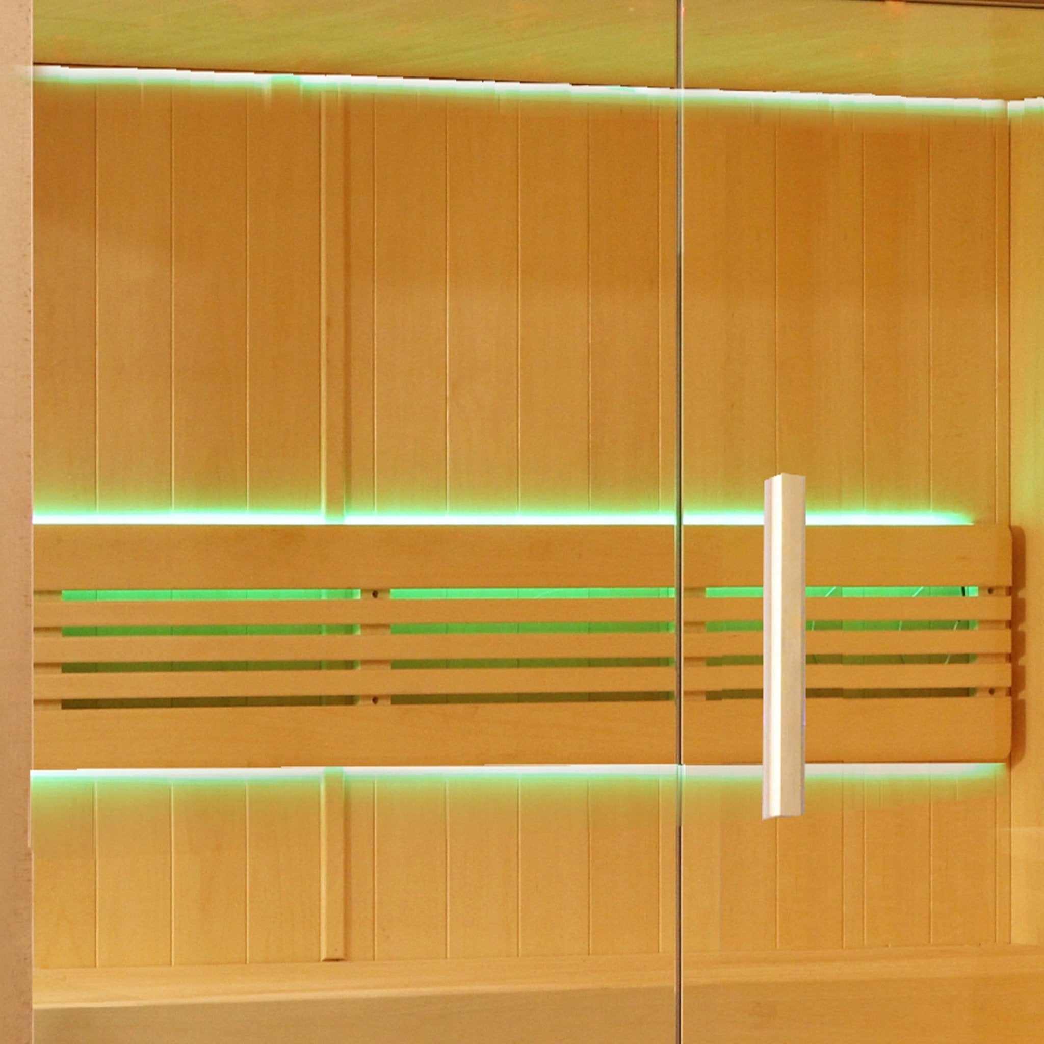 STHE4INNY Canadian Hemlock 4-6 Person Indoor Wet Dry Sauna with 4.5 Kw UL Heater - The Vitality Estate
