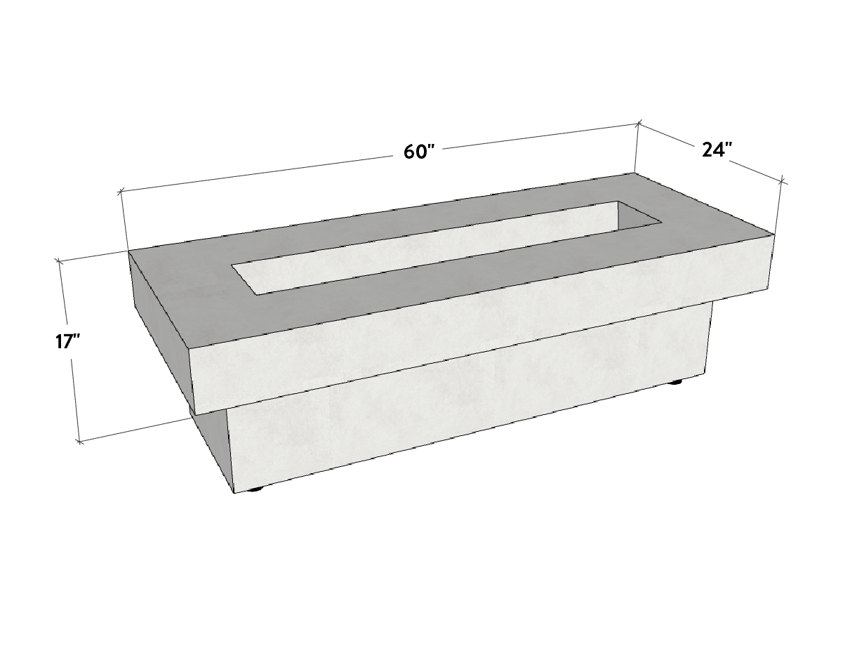 Terraza | Concrete Fire Pit Table - The Vitality Estate