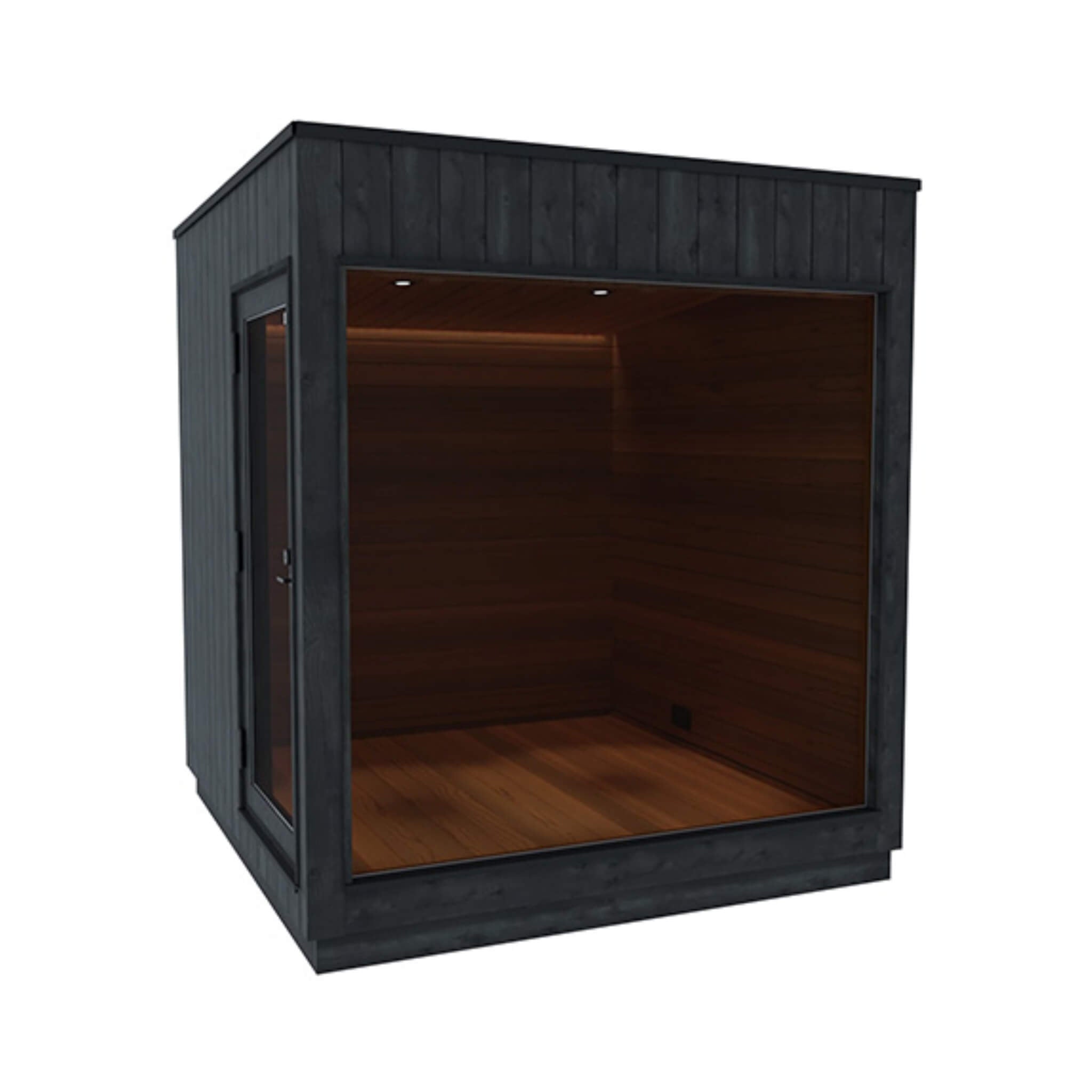 ThermaSol Nordic Misty Outdoor Lounge Medium Sauna Cabin (SAK57649) - The Vitality Estate