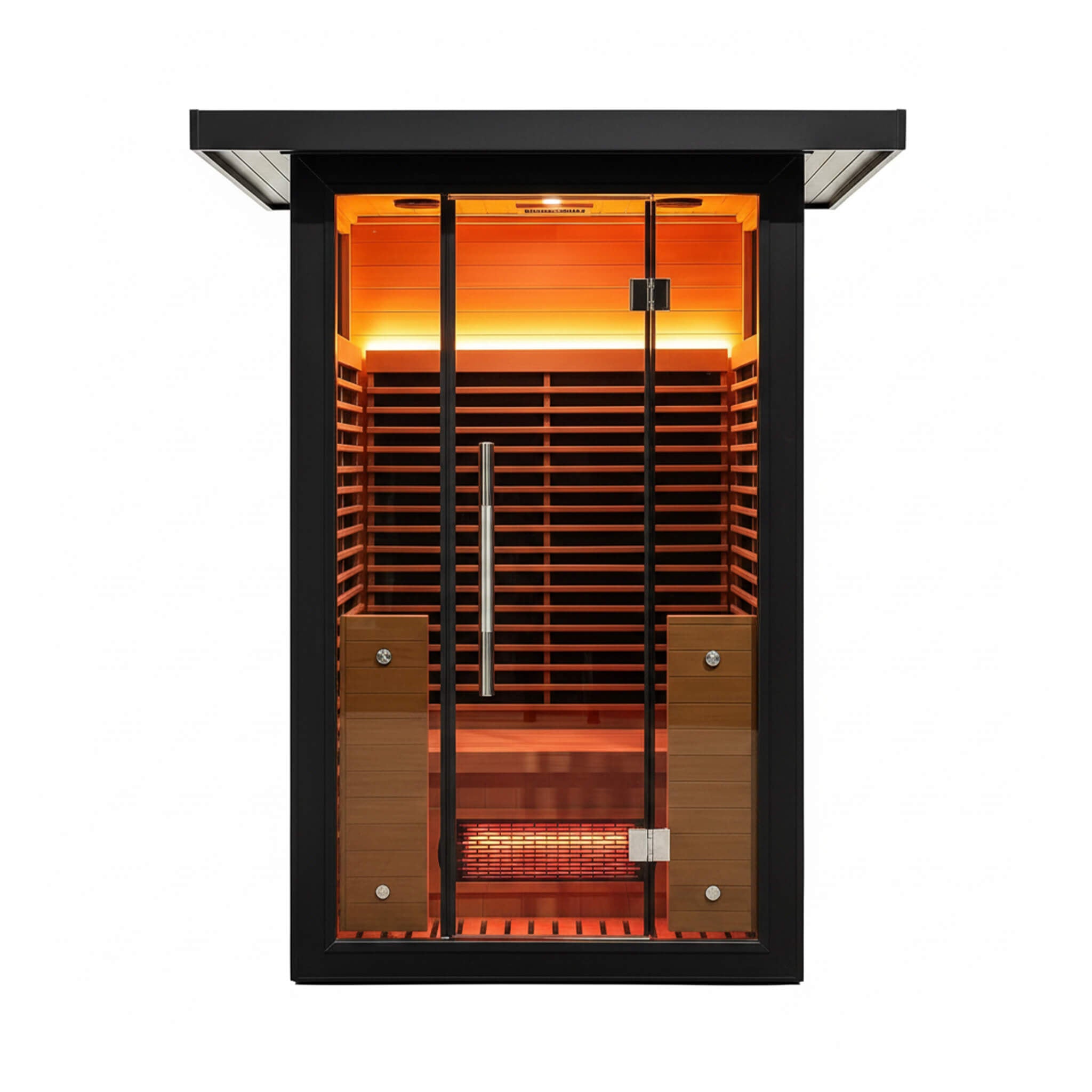 Thermora Lugano 2-Person Outdoor Full-Spectrum Infrared Sauna With Aluminum Alloy Exterior & WiFi (SAK14973) - The Vitality Estate