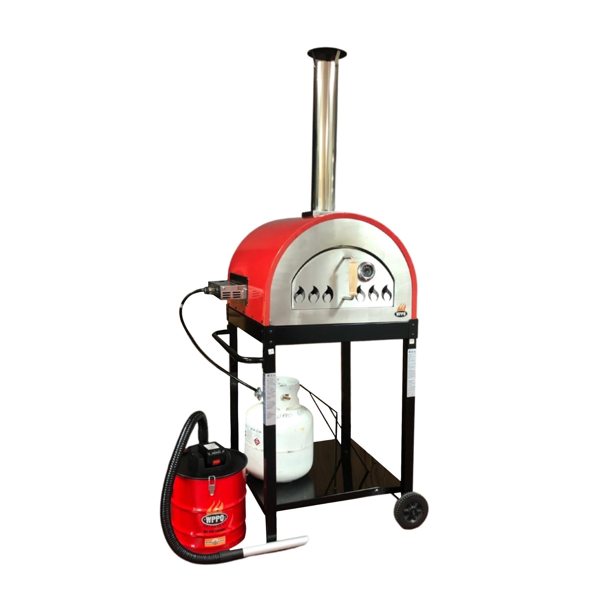 Traditional 25" Dual Fueled Pizza Oven With Gas Attachment- Wood and Gas Powered - The Vitality Estate