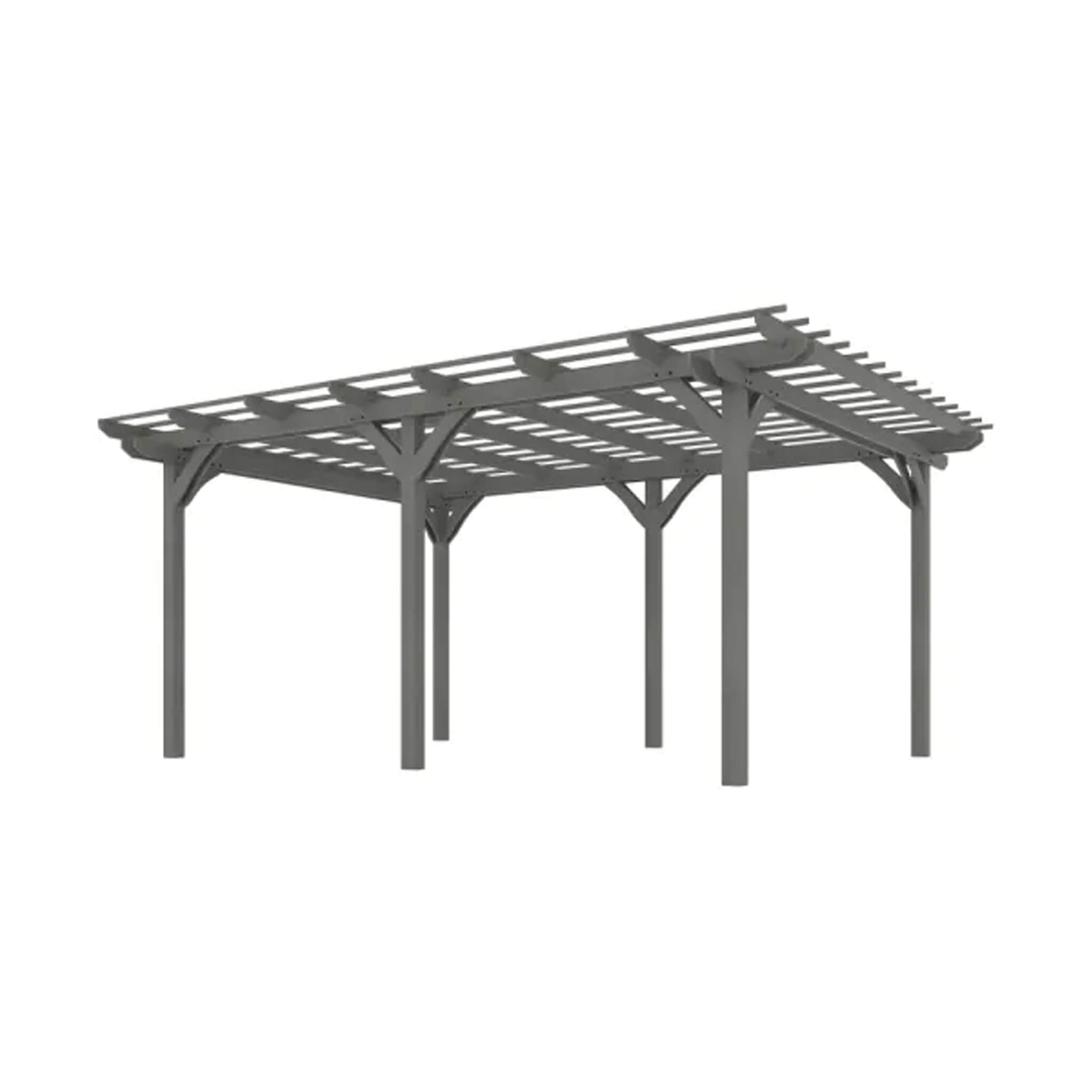 [09X12FT] Alora Premium Outdoor Wooden Grape Trellis Pergola (SAK18579) - The Vitality Estate
