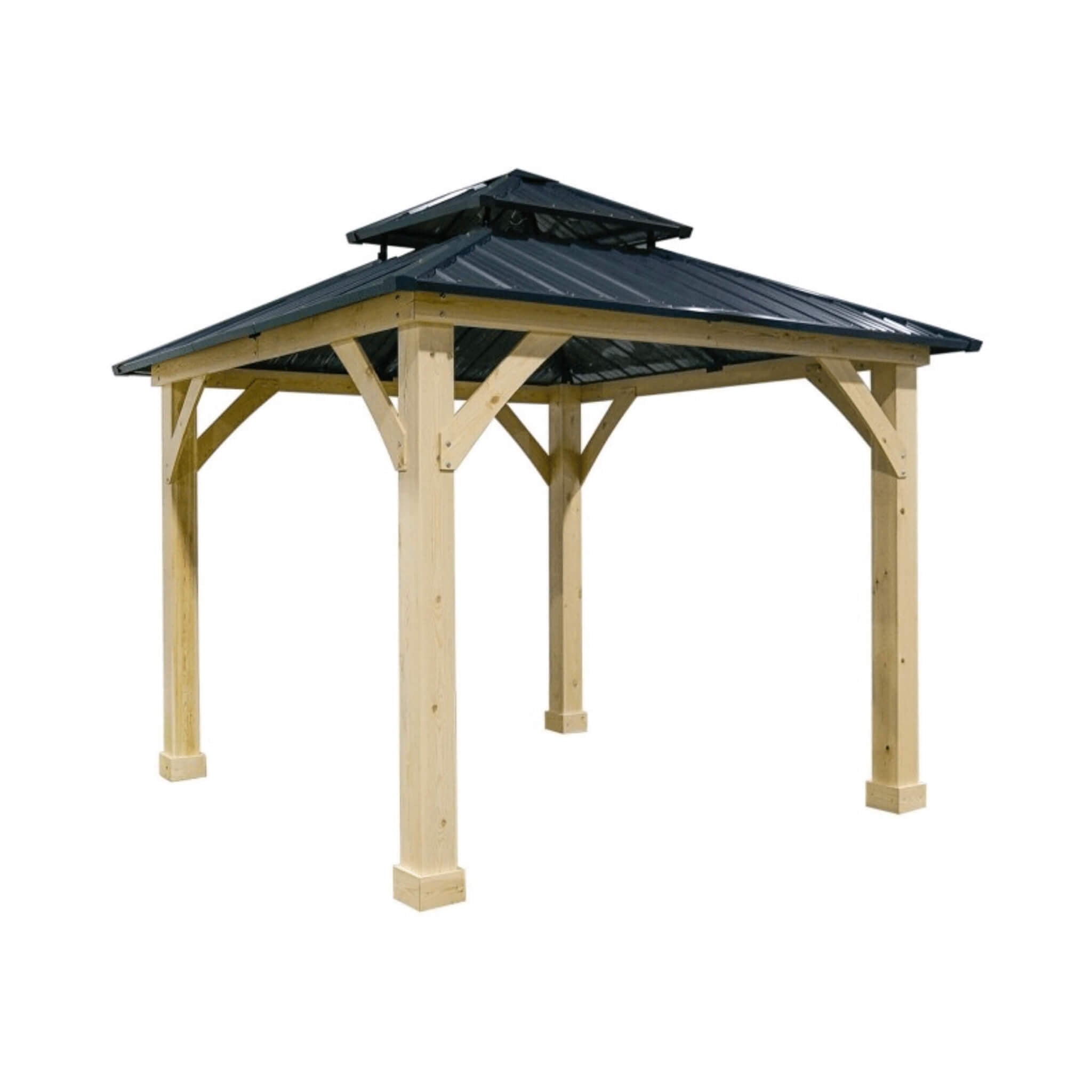 [10X10FT] Alora Premium Outdoor Patio Hardtop Gazebo W/ Double Steel Roof (SAK01291) - The Vitality Estate