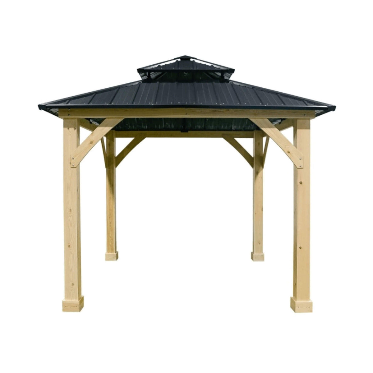 [10X10FT] Alora Premium Outdoor Patio Hardtop Gazebo W/ Double Steel Roof (SAK01291) - The Vitality Estate