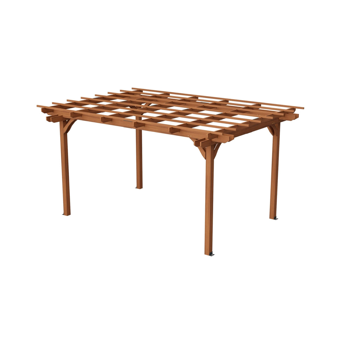 [10X12FT] Alora Premium Extra Large Outdoor Weather-Resistant Wooden Grape Pergola (SAK16278) - The Vitality Estate