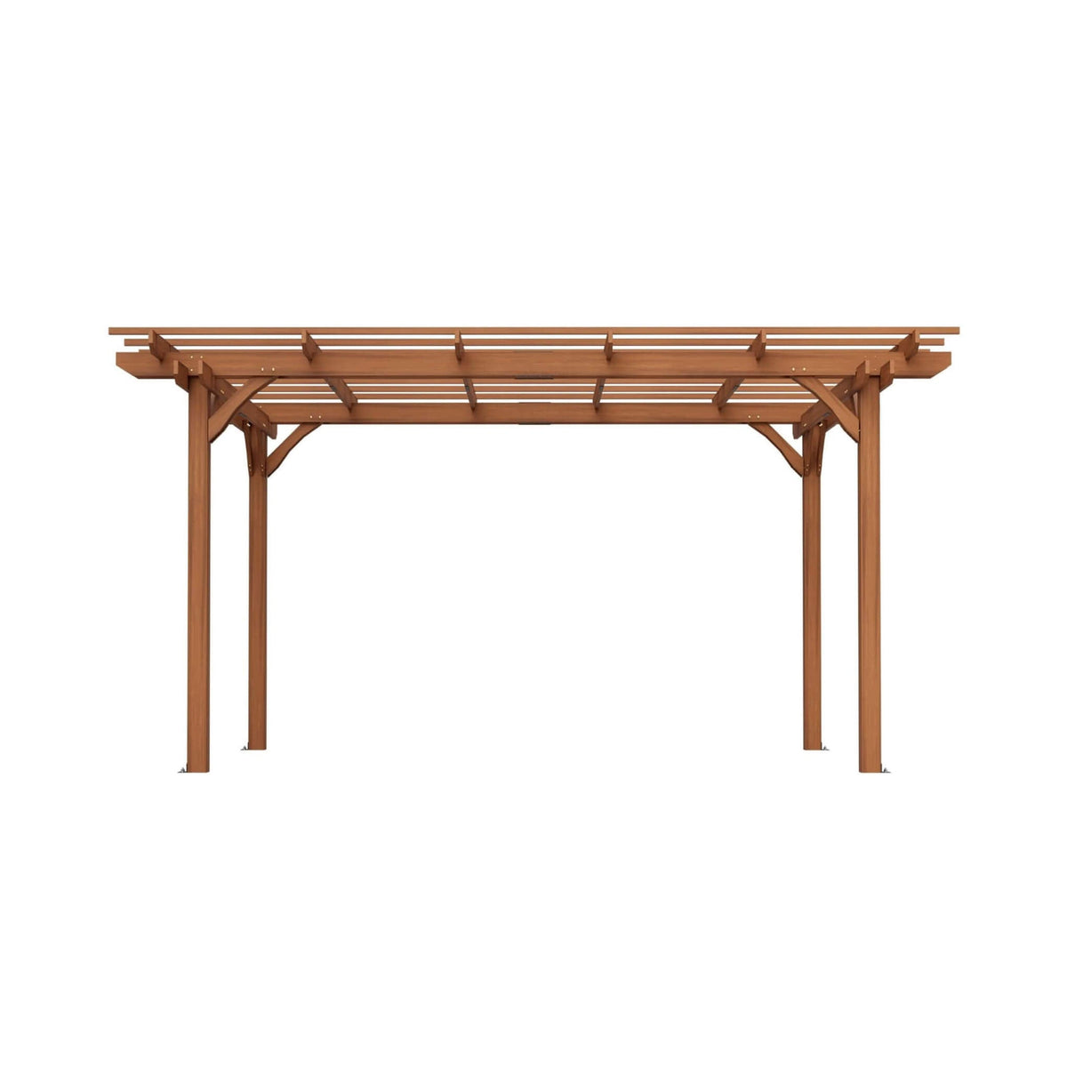 [10X12FT] Alora Premium Extra Large Outdoor Weather-Resistant Wooden Grape Pergola (SAK16278) - The Vitality Estate