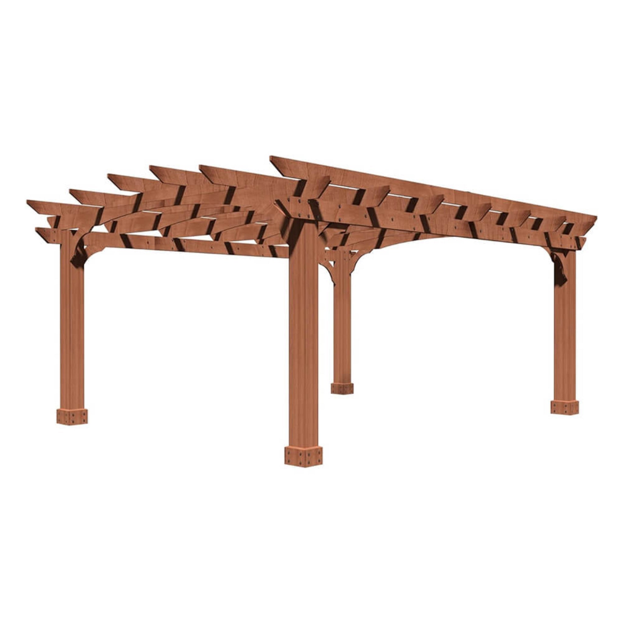 [10X12FT] Alora Premium Outdoor All-Season Backyard Patio Cedar Wood Gazebo Pergola With Arched Roof (SAK42915) - The Vitality Estate