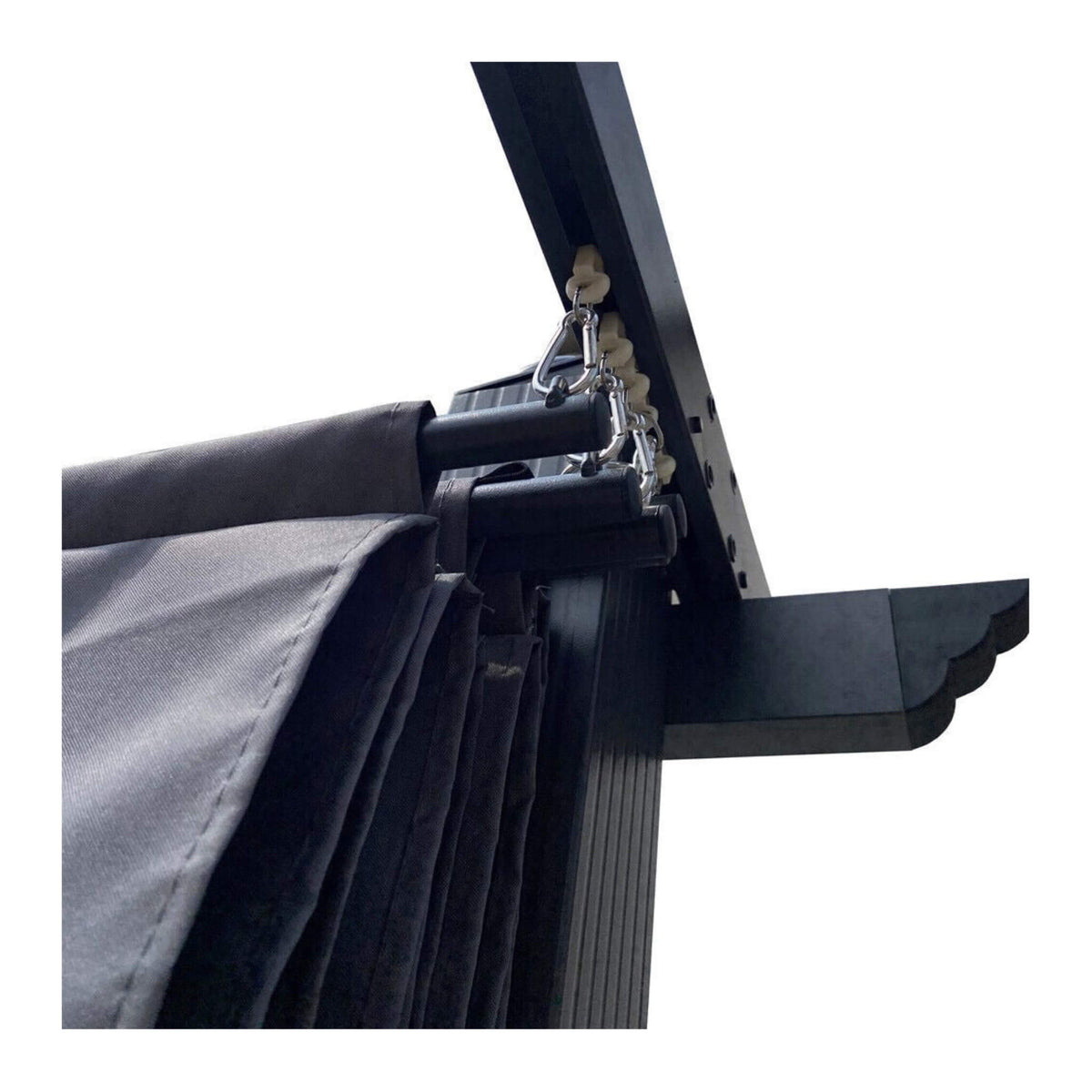[10X13FT] Alora Premium Outdoor Patio Retractable Pergola With Canopy (SAK01864) - The Vitality Estate