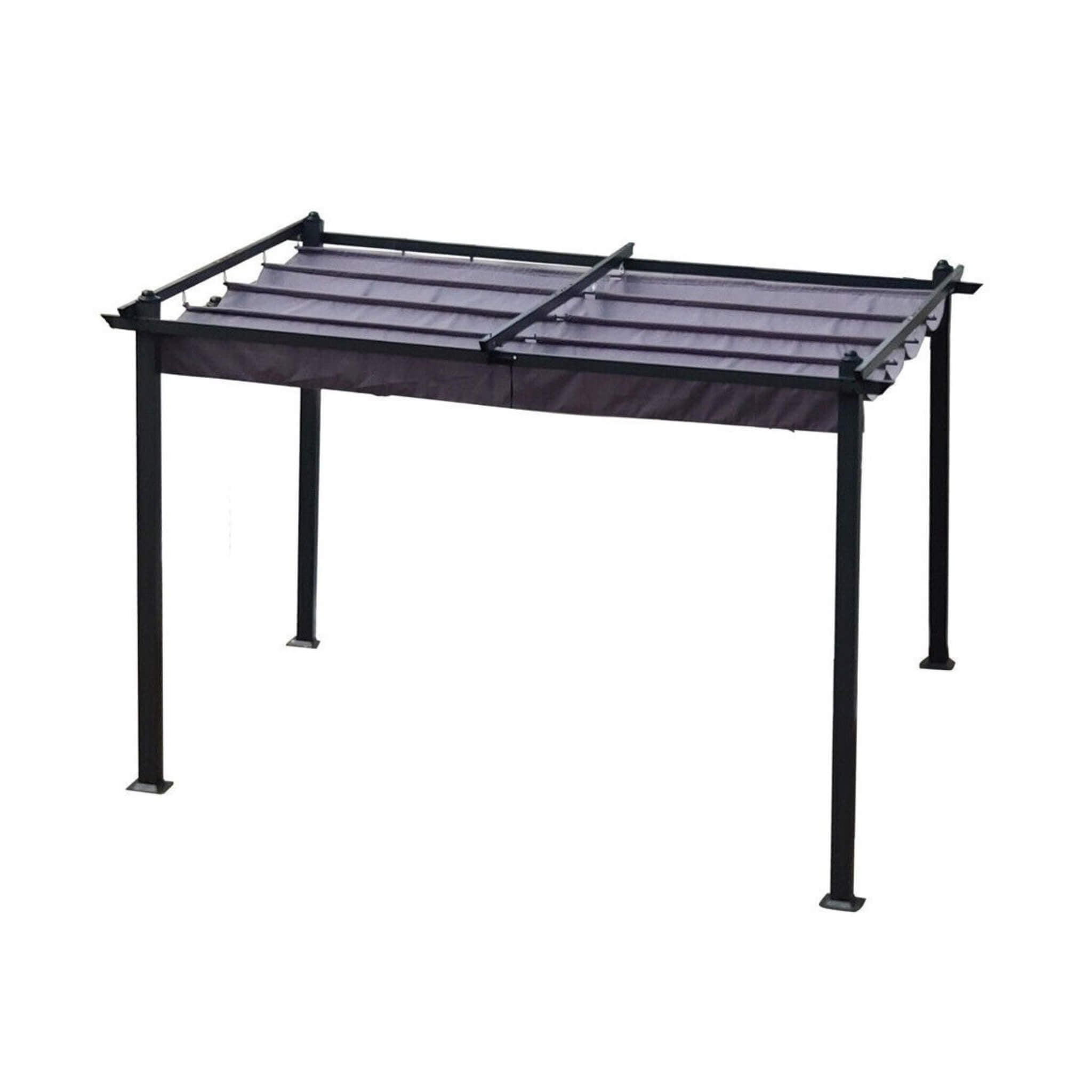 [10X13FT] Alora Premium Outdoor Patio Retractable Pergola With Canopy (SAK01864) - The Vitality Estate