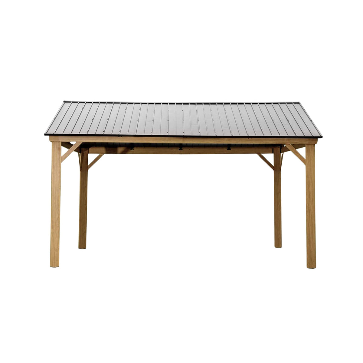 [12X14FT] Alora Hardtop All-Weather Outdoor Gazebo With Galvanized Steel Roof (SAK83261) - The Vitality Estate