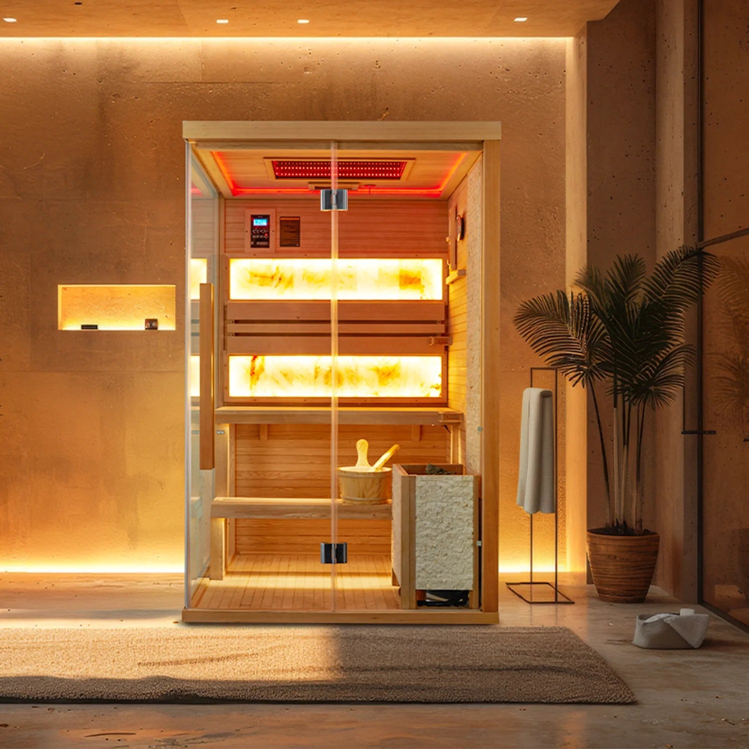 2-4 Person Steam Sauna, Traditional Sauna for Home, Home Spa Sauna, Indoor Sauna - The Vitality Estate