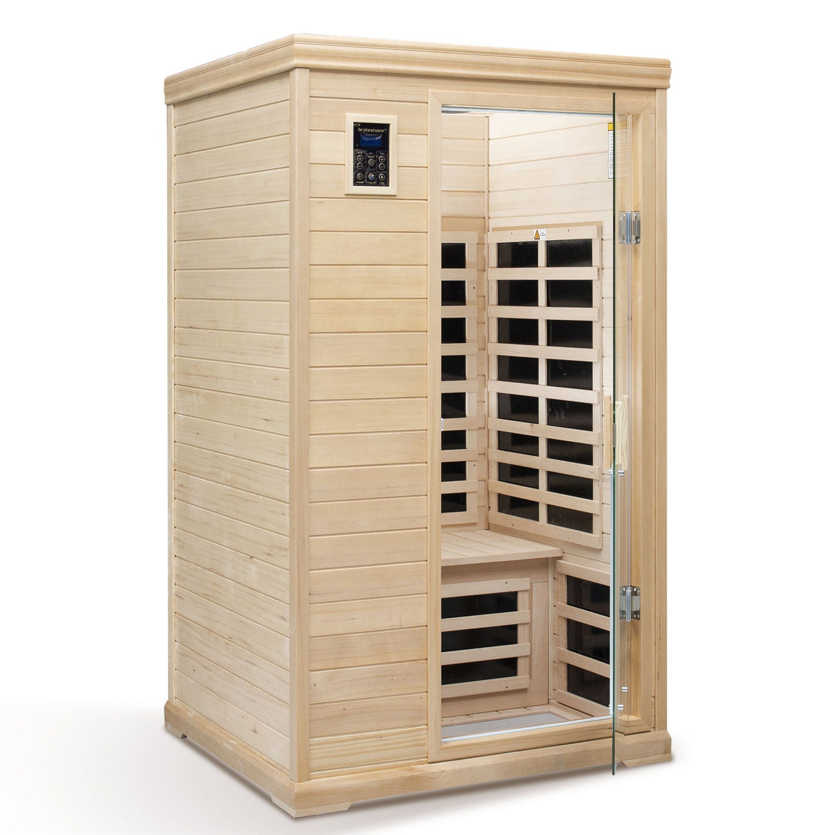 2 Person Far Infrared Hemlock Indoor Sauna Room - Natural - The Vitality Estate