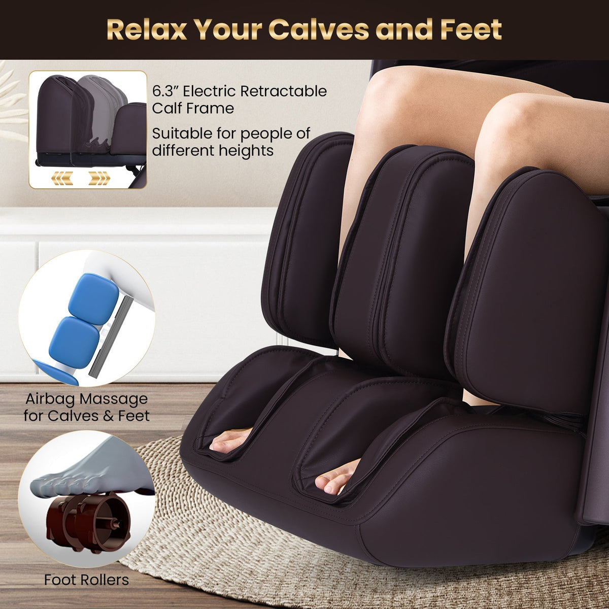 2025 Enjoyment 42 - Full Body Zero Gravity Massage Recliner with Airbags and Foot Rollers - The Vitality Estate