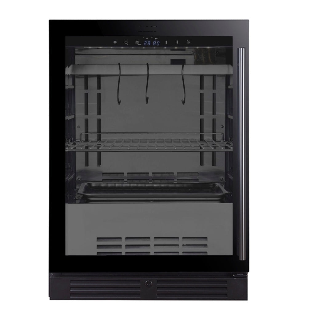 24″ Glass‑Door Meat Aging Fridge (Compact) - The Vitality Estate