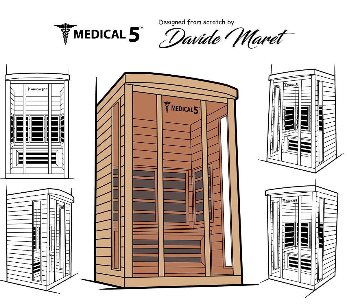 3 Person Home Infrared Sauna | Medical 5™ - The Vitality Estate