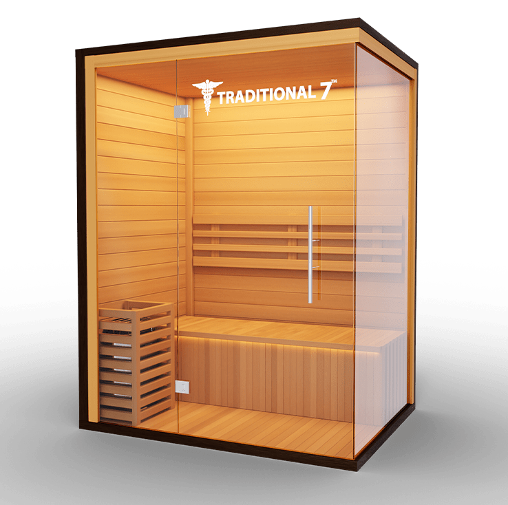 3 Person Home Steam Sauna | Traditional 7™ - The Vitality Estate