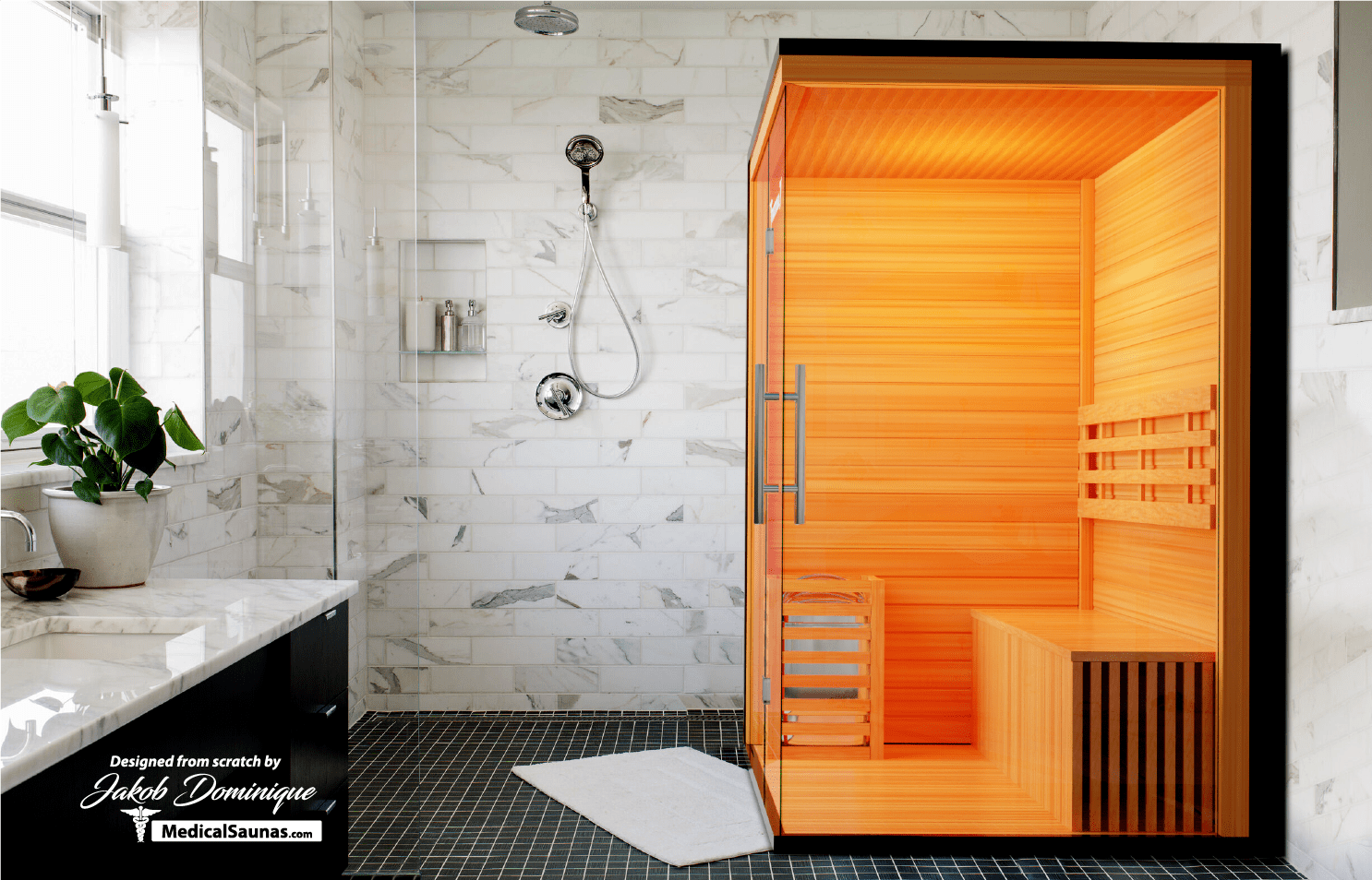 3 Person Home Steam Sauna | Traditional 7™ - The Vitality Estate