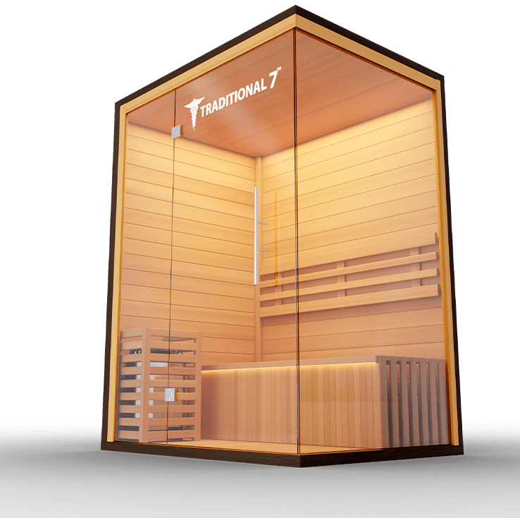 3 Person Home Steam Sauna | Traditional 7™ - The Vitality Estate