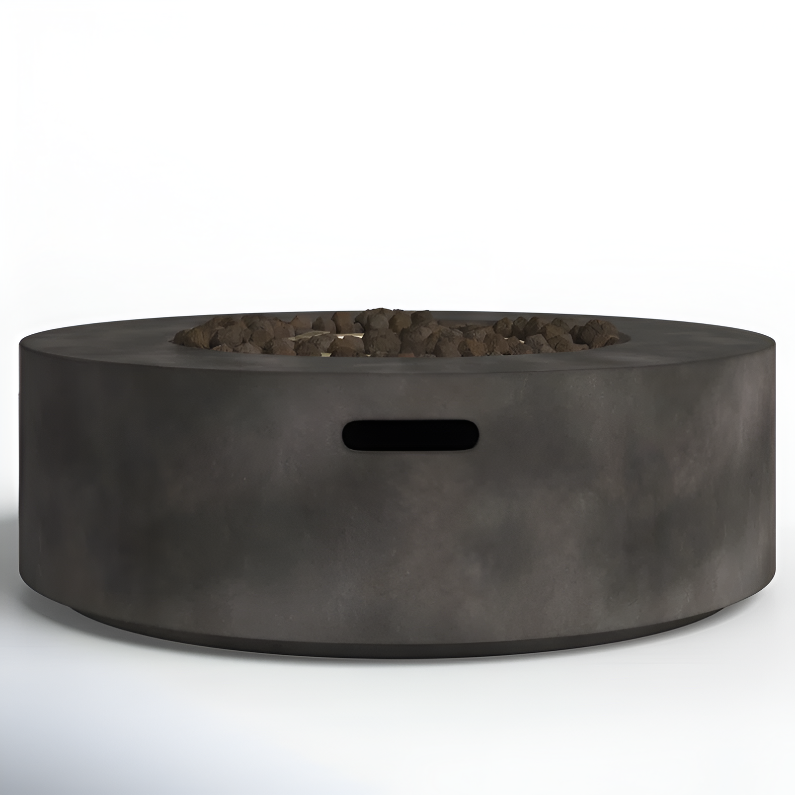 Rashid 12" H Fiber Reinforced Concrete Outdoor Fire Pit Table