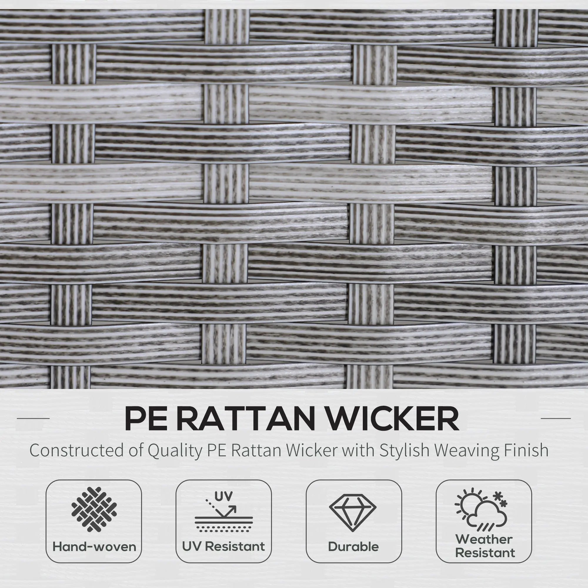 5 Piece Rattan Outdoor Patio Couch Set - The Vitality Estate