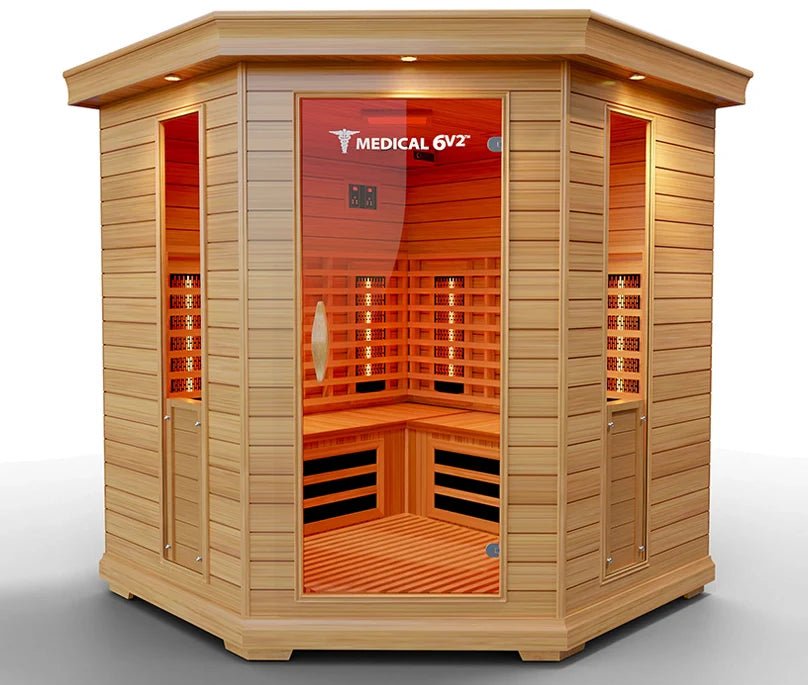 6 Person Indoor Infrared Full Spectrum Sauna | Medical 6 Plus™ - The Vitality Estate