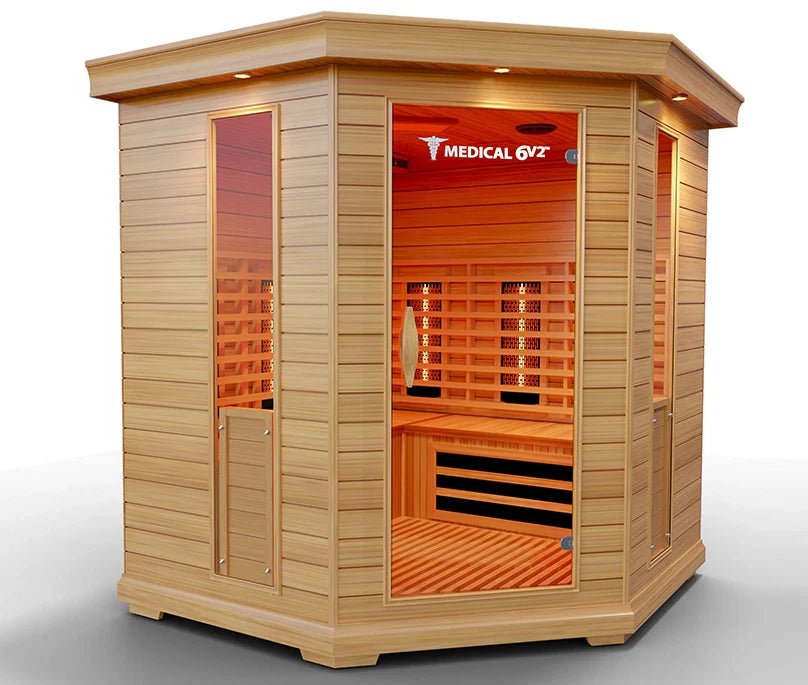 6 Person Indoor Infrared Full Spectrum Sauna | Medical 6 Plus™ - The Vitality Estate
