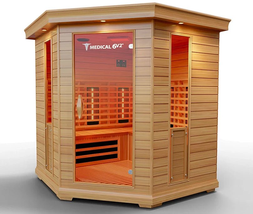6 Person Indoor Infrared Full Spectrum Sauna | Medical 6 Plus™ - The Vitality Estate