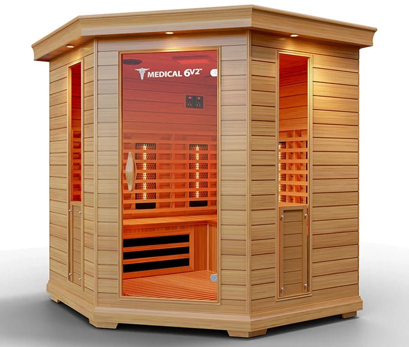 6 Person Indoor Infrared Full Spectrum Sauna | Medical 6 Plus™ - The Vitality Estate