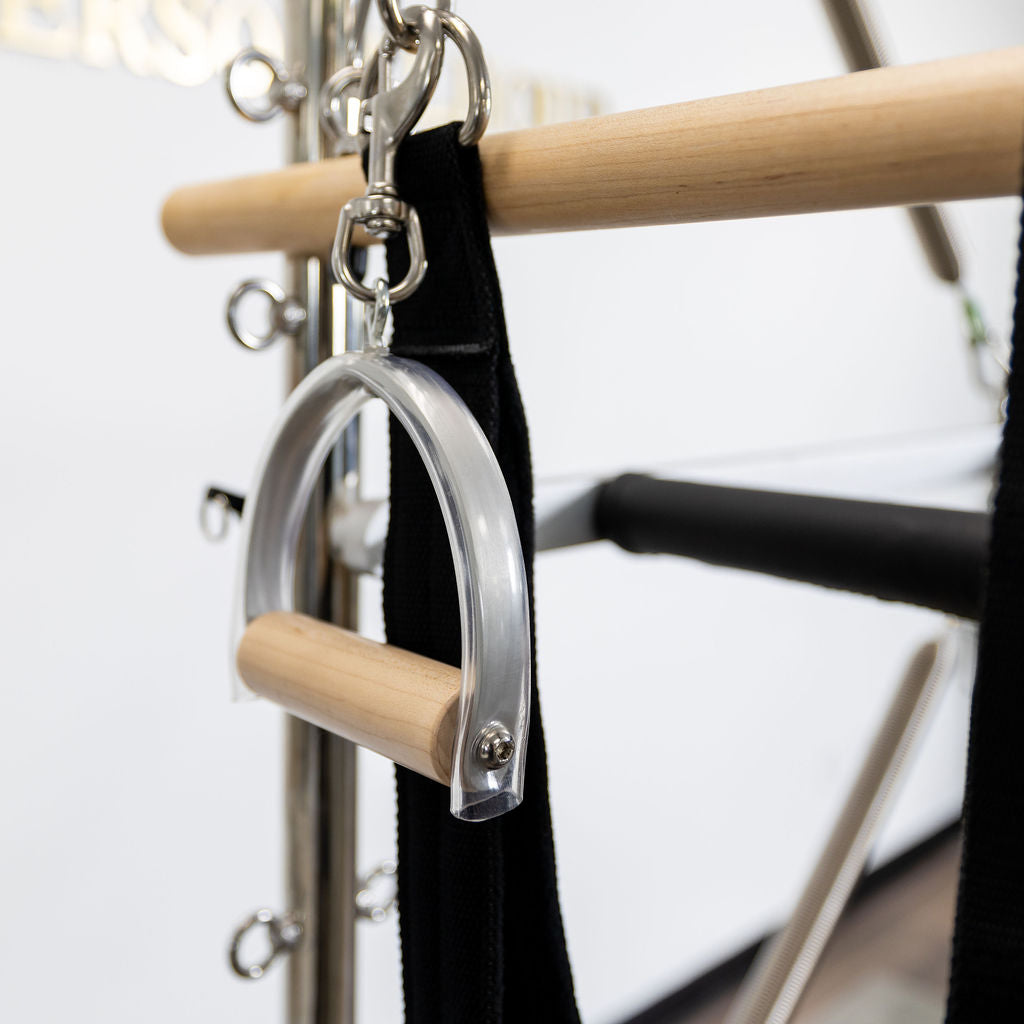 Durable Pilates Handles - Premium Aluminum and Natural Wood Design