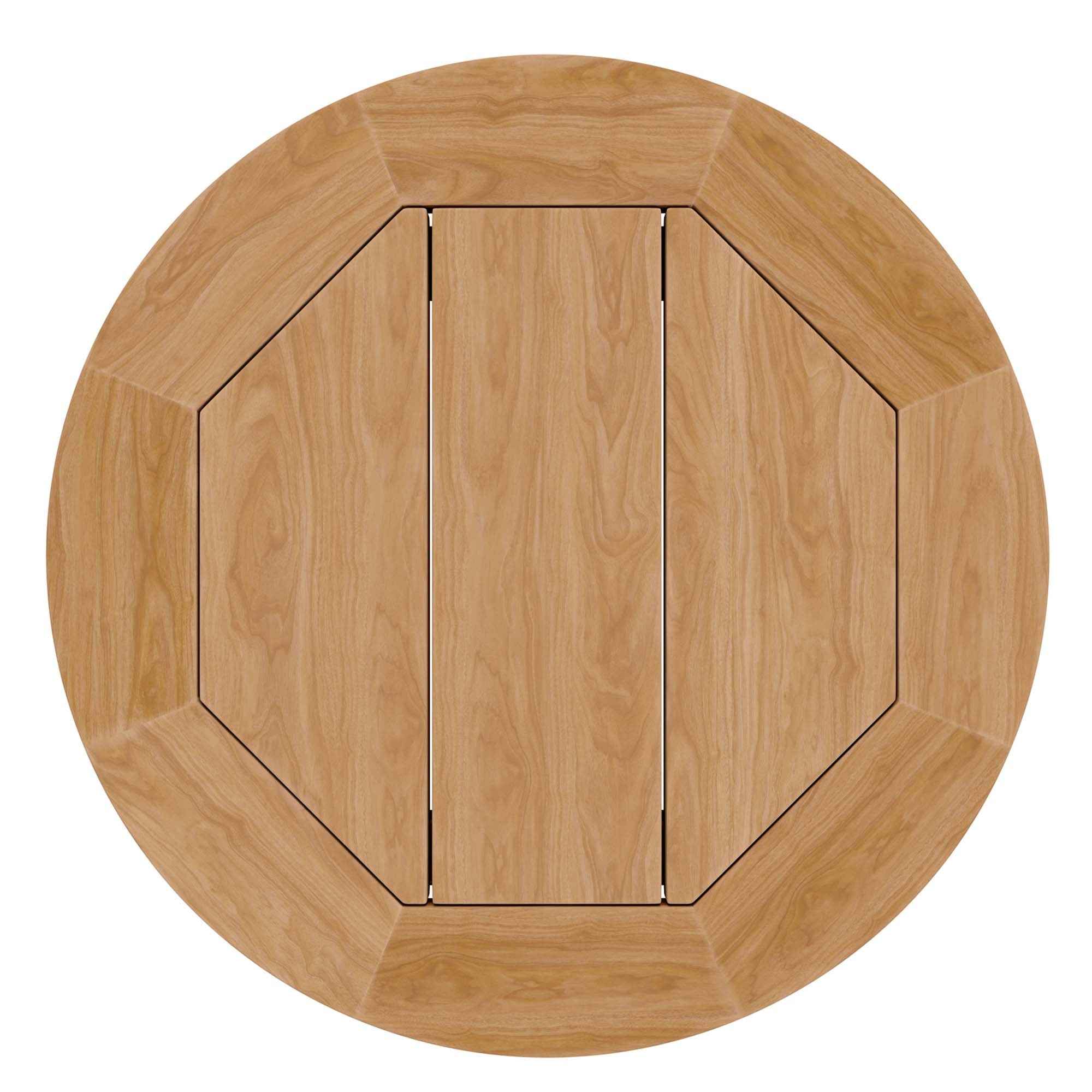 Modway Brisbane Outdoor Patio Set - 3-Piece Grey Teak Furniture for Stylish Patios