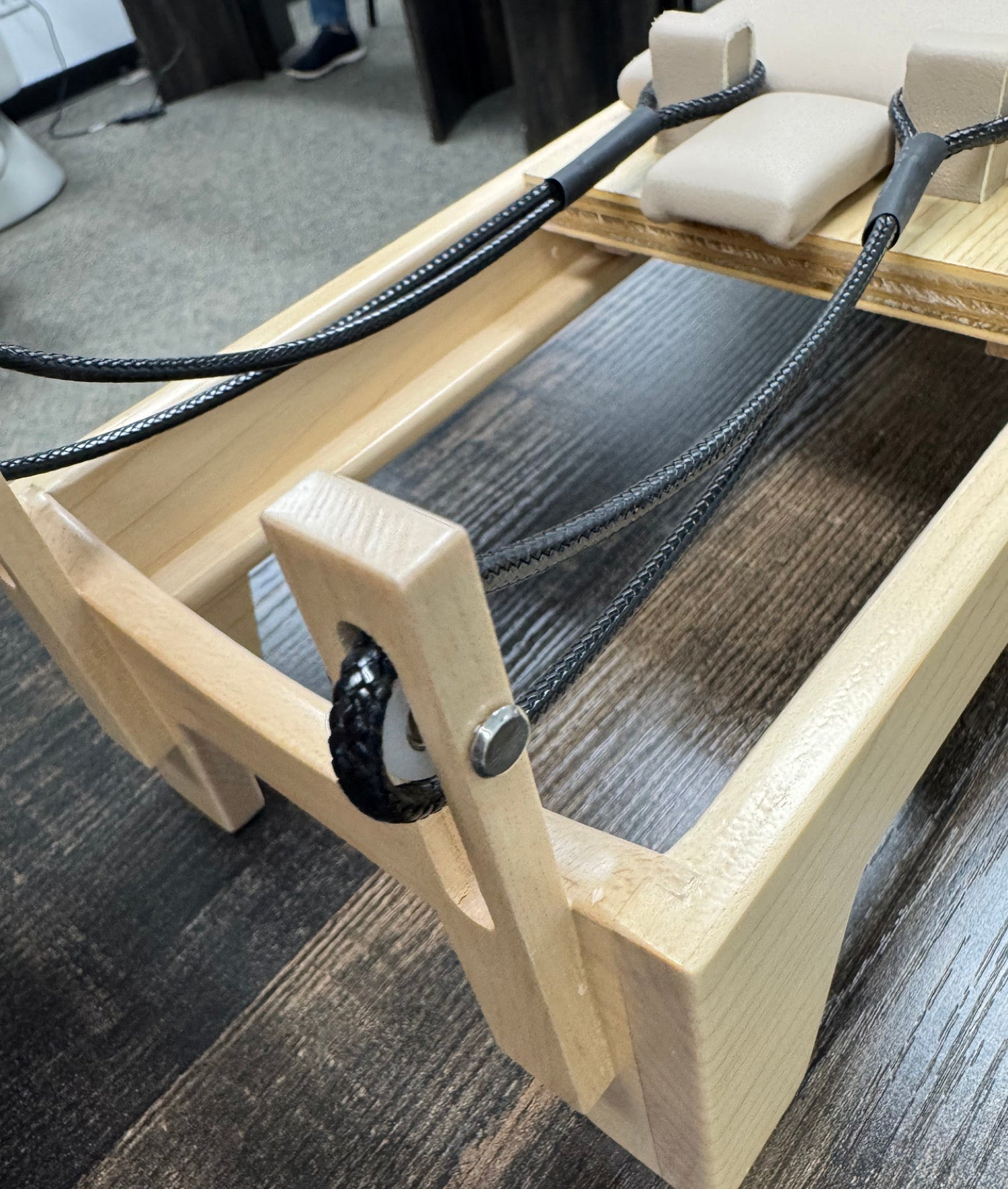 PersonalHour Mini Wooden Pilates Reformer Model – Collectible Desktop Display Toy - AC00512