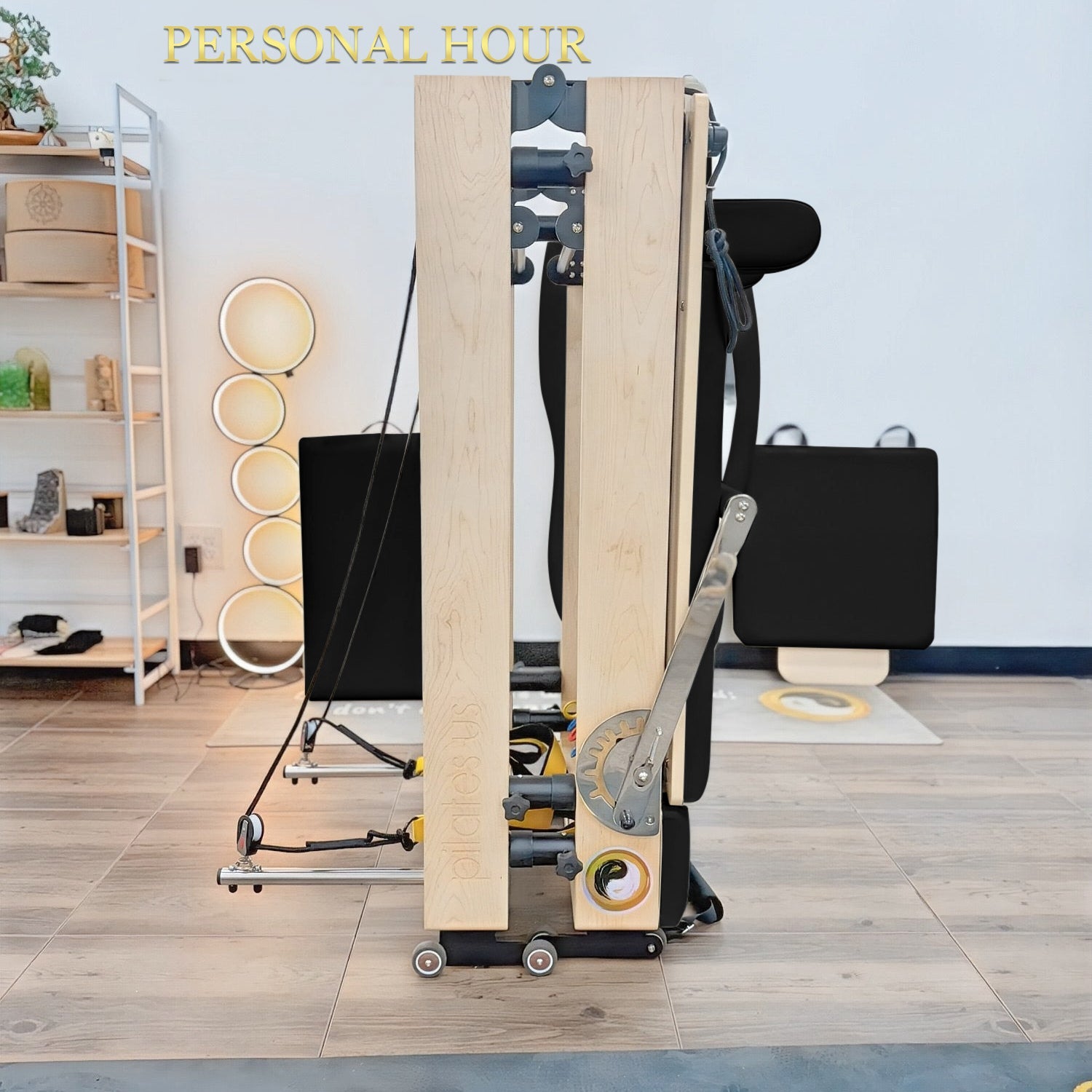 Janet Elite Plus Foldable Pilates Reformer – Studio Grade Luxury Maple Wood Home Pilates Machine - RE016