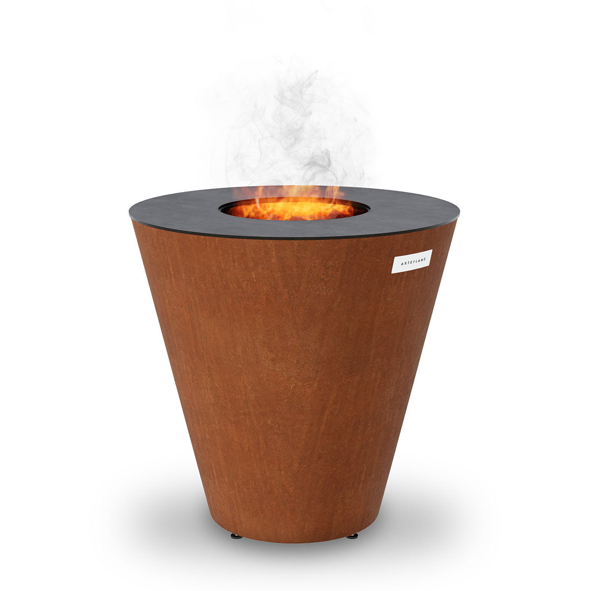 Arteflame ONE30 — 30″ One Series Flat-Top Charcoal Grill & Fire Bowl (Single-Piece CORTEN Steel)