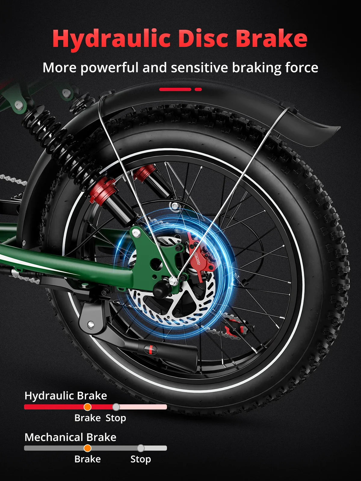 AMYET S8 Adults Electric Bike 2000W Dual Motor Bicycle 48V 25AH Battery 20" Ebike Electric E Bikes Mountain Moped Ebikes