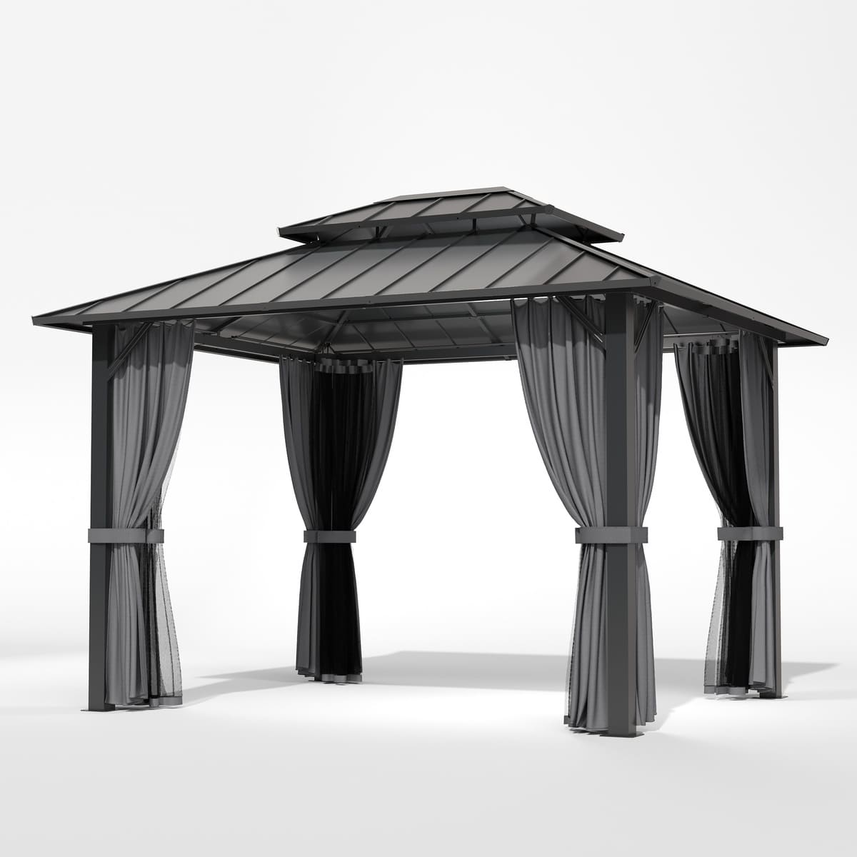 Aera Permanent 10'x12' Hardtop Gazebo - The Vitality Estate