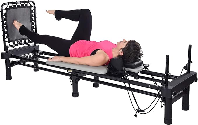 AeroPilates Reformer Home Workout Equipment, Pilates Machine w/Resistance - The Vitality Estate