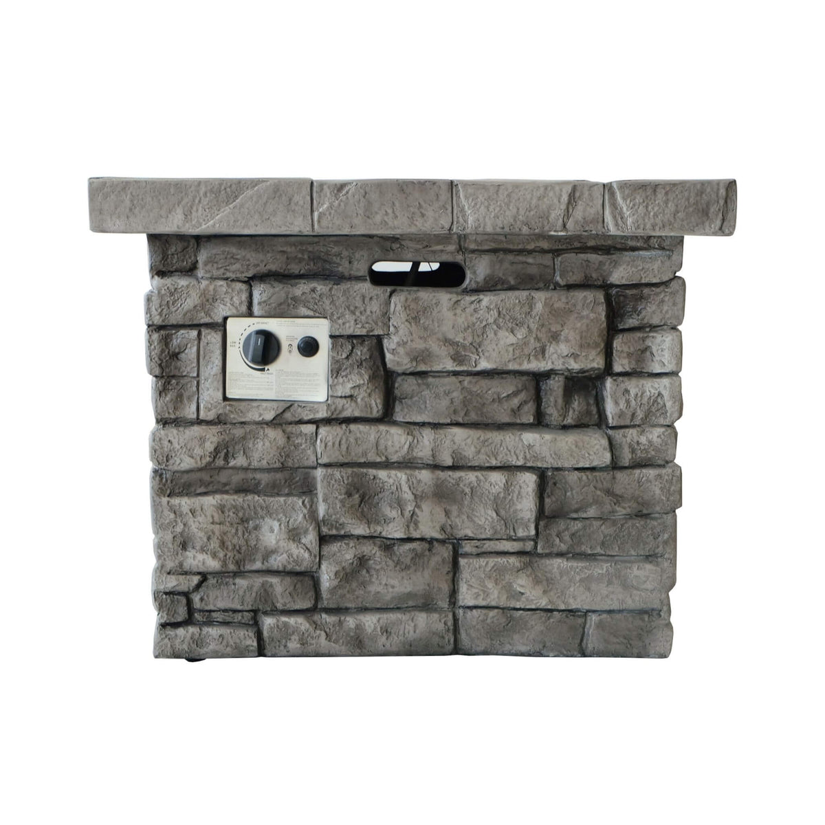 Alora 30-Inch Modern Outdoor 40K BTU Steel Frame Propane Fire Table With Lava Rocks (SAK12756) - The Vitality Estate