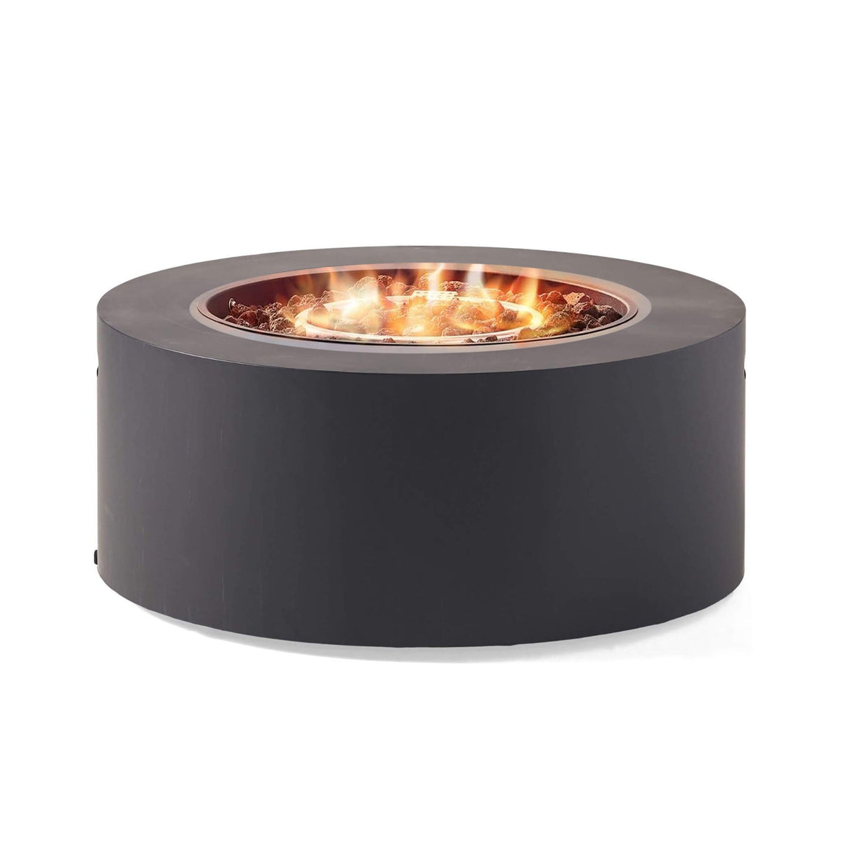 Alora Modern 32-Inch 40K BTU Round Iron Propane Fire Pit (SAK29102) - The Vitality Estate