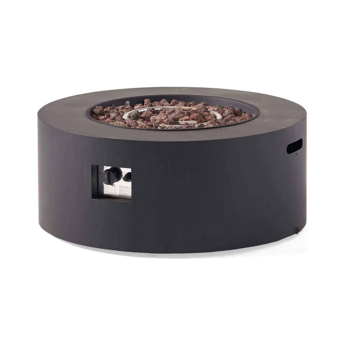 Alora Modern 32-Inch 40K BTU Round Iron Propane Fire Pit (SAK29102) - The Vitality Estate