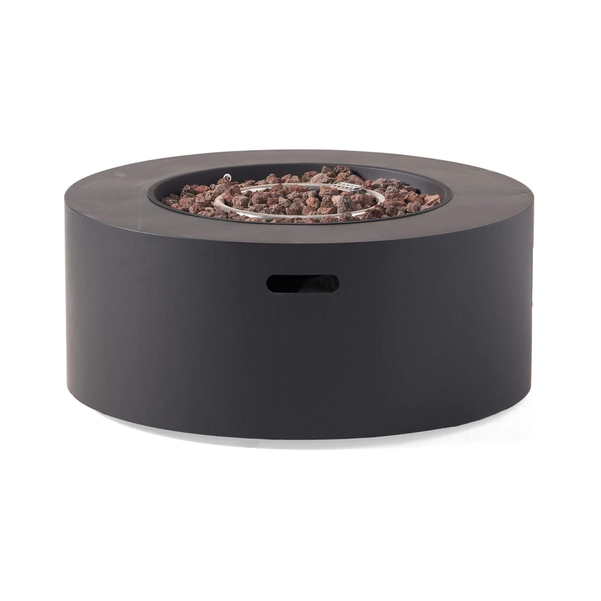 Alora Modern 32-Inch 40K BTU Round Iron Propane Fire Pit (SAK29102) - The Vitality Estate