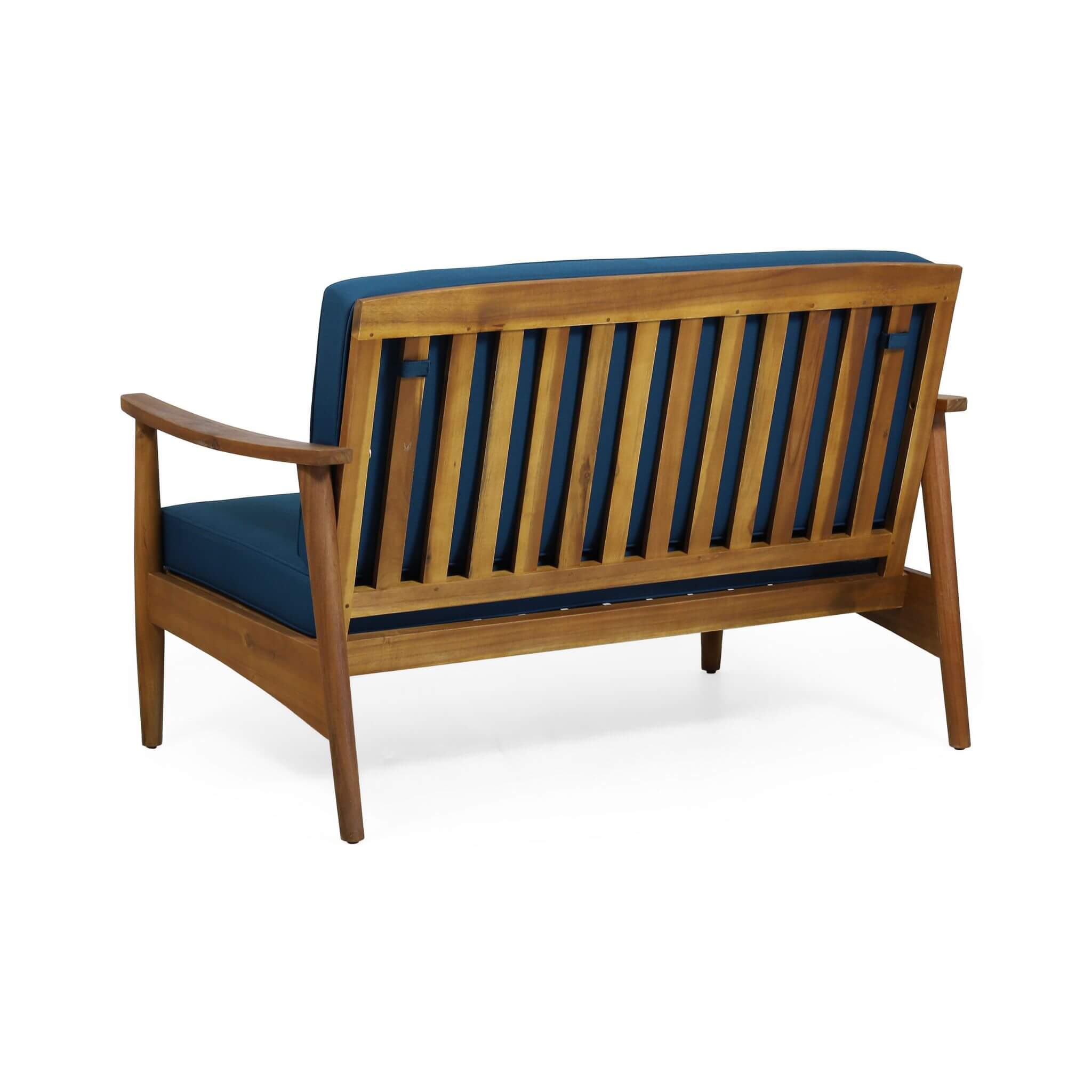Alora Premium 4-Piece Wooden Outdoor Patio Conversation Seating Set With Cushions (SAK31469) - The Vitality Estate