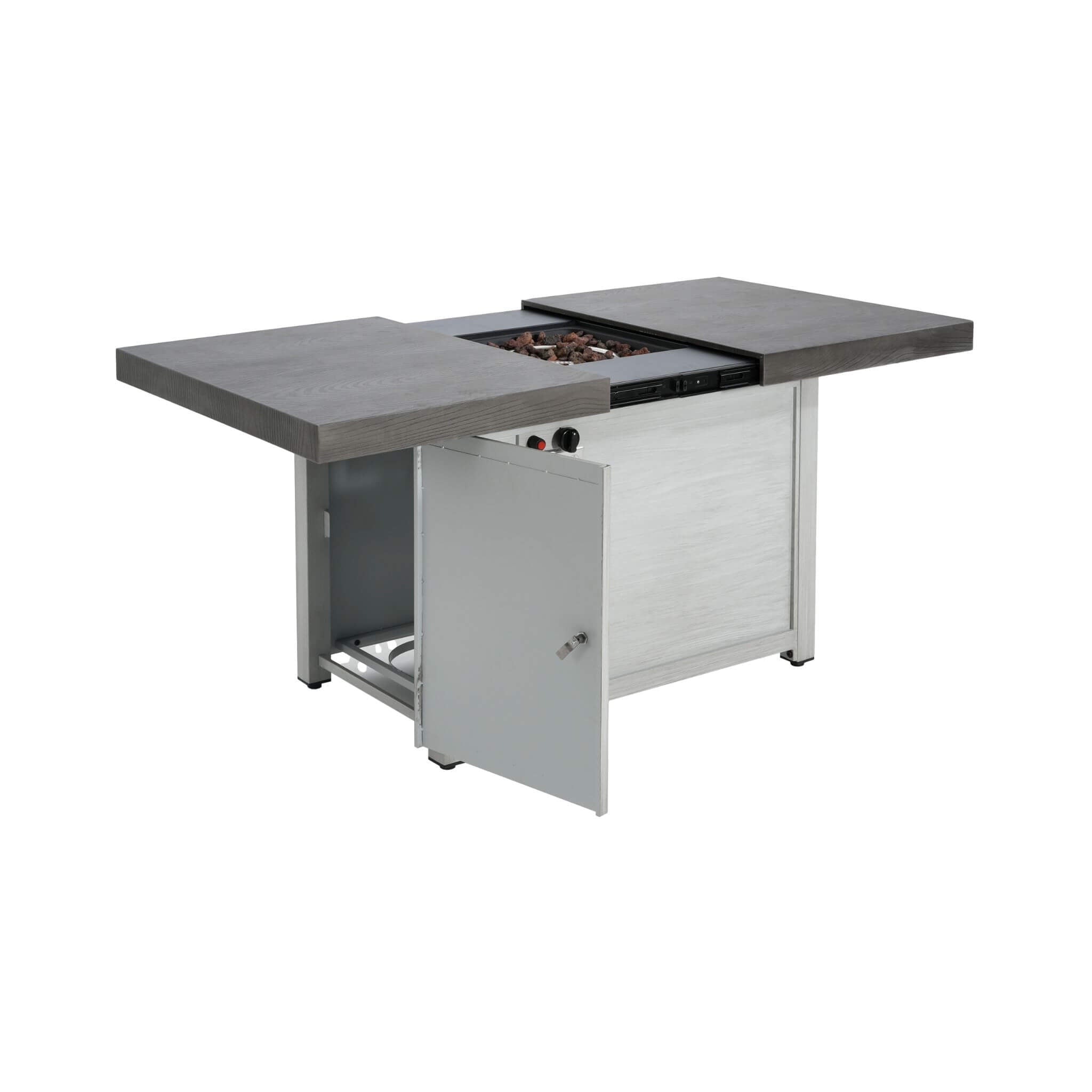 Alora Premium 50K BTU Rectangle Outdoor Aluminum Fire Pit Table (SAK70248) - The Vitality Estate