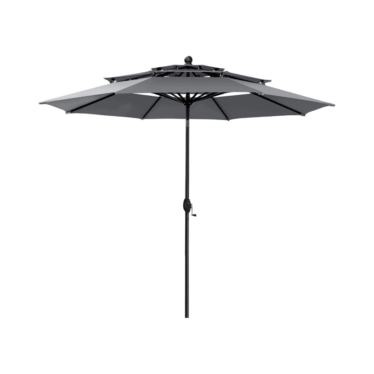 Alora Premium 6-Piece Bar Patio Furniture Set With Umbrella, Swivel Chairs, And Cushions (SAK90375) - The Vitality Estate