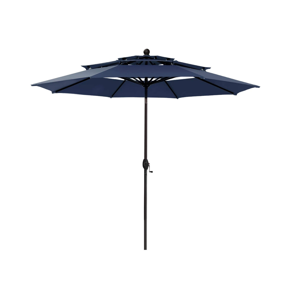Alora Premium 6-Piece Bar Patio Furniture Set With Umbrella, Swivel Chairs, And Cushions (SAK90375) - The Vitality Estate