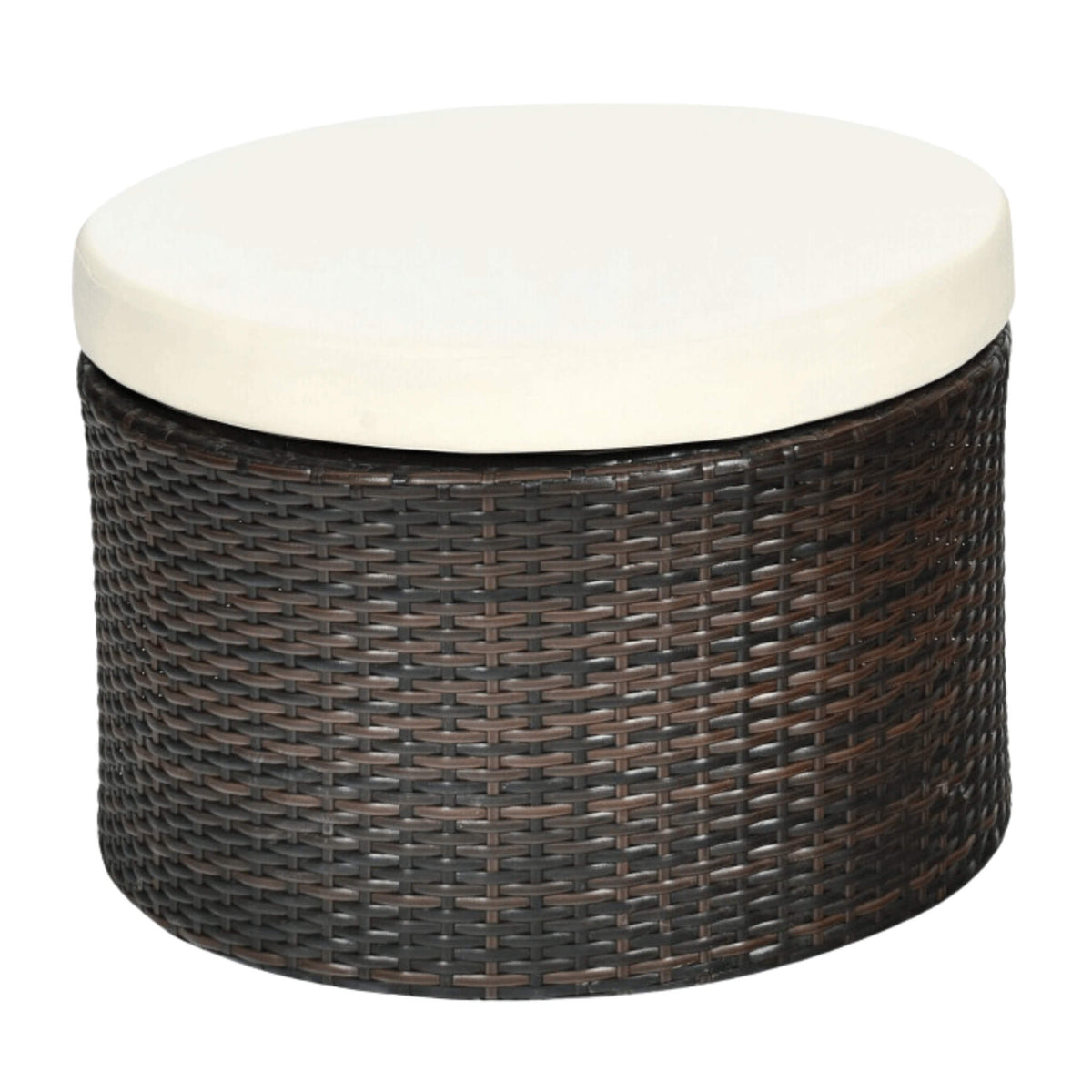 Alora Premium 76-Inch Round Outdoor Patio Rattan Daybed W/ Canopy & Table (SAK96418) - The Vitality Estate